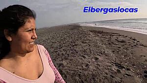 we had sex in front of the beach, feeling the thrill of public fucking