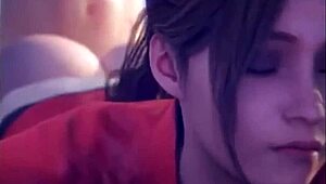 Best claire redfield compilation in 2024 with sexy anime hentai scenes