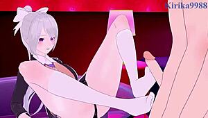 Nui Sociere and Higuchi Kaede in intense hentai sex!