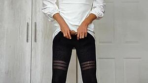 Sofia Natalia Colin Puts on Condom and Experiences Intense Orgasm with Legs Trembling