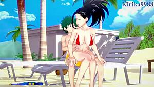 momo yaoyorozu and kyoka jiro, are you ready for intense creampie with izuku midoriya? my hero academia hentai