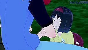 Iris and Erika in Intense Pokemon Sex