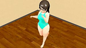 Kyo Dances as Curvy Animation Girl!