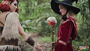 D&D Adventure with Rough Blowjob and Cum on Big Ass