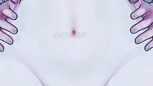 oc new employee with big tits in 3d hentai game.