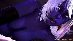 Ever seen a 3d milf taking a facial while getting her pussy pounded hard?