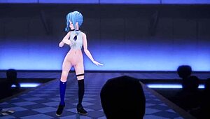 Suisei Gets Clothes Ripped In Intense Hentai Striptease.