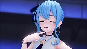 Suisei Gets Clothes Ripped In Intense Hentai Striptease.