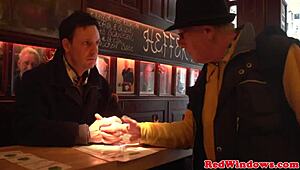 yo, redlight eurobabe stroking herself after hot action