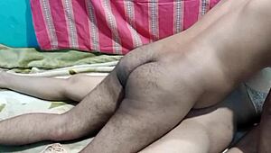 Interracial couple dives into deepthroat and hardcore bent-over action