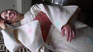 bathrobe milf nozomi tanaka in sticky action, unreal 😍