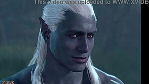 Baldur's Gate 3 Halsin Romance Gay Scene