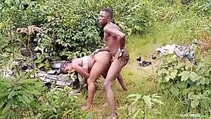 Amateur couple celebrates new bike with horny outdoor sex on big ass