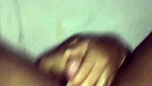 Black couple starts blowjob in living room, ends in bed