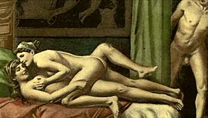 Vintage erotická ilustrace se svůdným retro šarmem