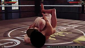 Ethan Battles Meigui II in Naked Fighter 3D Wrestling Match