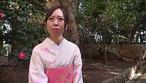 bathrobe milf nozomi tanaka in sticky action, unreal 😍