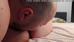 catch a ha ha while we make a video of him licking my pussy