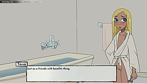 in 18titans part 15, raven goes on a date in the game.