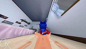 Intense Anime Hentai Game with Mita Cappie in Various Sex Positions and Blowjob