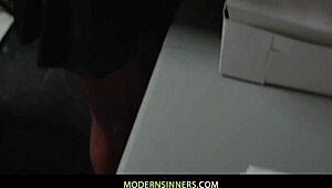 Interracial Big Tits Babe Face Sitting and Anal Creampie Action!