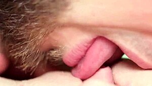 Wow, that close-up clit licking got me with loud moans! 😍