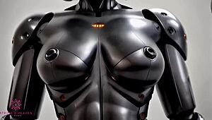 Big Titted Sex Robot Is Ready To Receive Your Cum - Close-Up Pov Ai