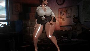 อนิเมะเย็ดที่ออฟฟิศนมโตเย็ดก้นผสมพันธุ์