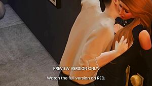 Dinner date turns naughty in 3D hentai preview version