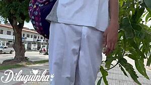 Young guy invited after school for raw apartment anal