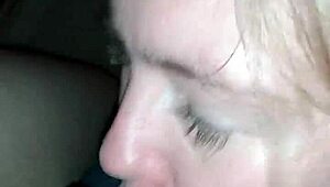 Co worker comes home for some sneaky oral fun, wow! 😜