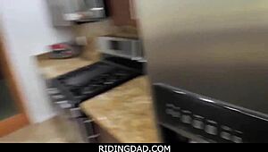 Hey, Ember Snow, how does your stepdad's huge cock feel inside you?