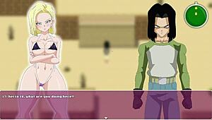 android 18 says 'fuck my wet deep pussy, trunks' in dragon ball hentai