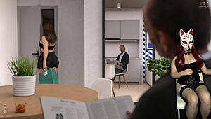 Hey, what’s with this sexy maid’s wild steps?