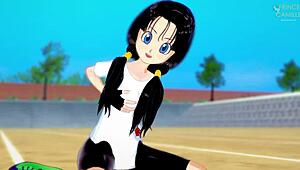 videl thanks you for the flying lesson in dragon ball z