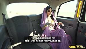 Fake Taxi Bengali Nurse Handles a Big Cock in Her Tight Asian Pussy