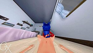 Intense Anime Hentai Game with Mita Cappie in Various Sex Positions and Blowjob