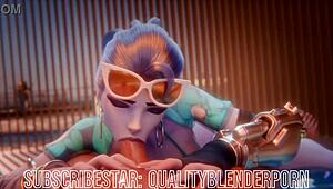 Damn! Widow Deepthroats Cock Hard on the Beach!