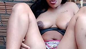 Latina amateur's wild side comes out in unexpected hentai-inspired action