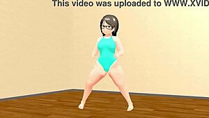 Kyo Dances as Curvy Animation Girl!