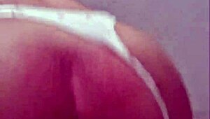 Brazilian babe rips her pussy open swallowing a thick rubber cock in solo play.