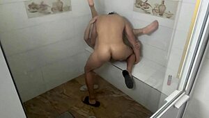 sauna session turns steamy with bareback gay action