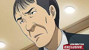 Padrastro pervertido manoseando a su hijastra en hentai sin censura