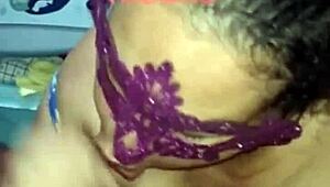 latina domina milks huge cock in homemade cuckold clip.