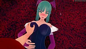 morrigan hates then fucks hard halloween special on sheer fantasyking3