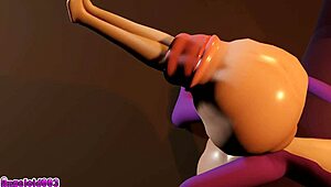 Cherry's wild cock vore tale unfolds with old Angeloid003 in 3D