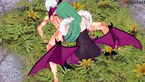 morrigan hates then fucks hard halloween special on sheer fantasyking3