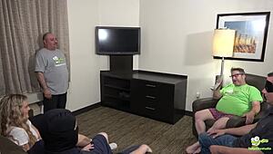 Tadople's wild improv class turns into a gangbang frenzy