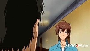 Teacher blackmails student over secret diary filled with forbidden hentai fantasies.