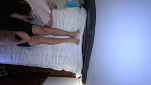 Pretty Colombian masseuse gives a hot oil body massage